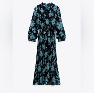 Zara Floral Long Sleeve Dress